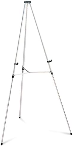 Quartet Aluminum Lightweight Telescoping Display Easel Silver