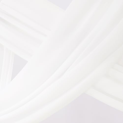 Socomi Ivory Sheer Chiffon Arch Draping Fabric 1 Panel 6 Yards