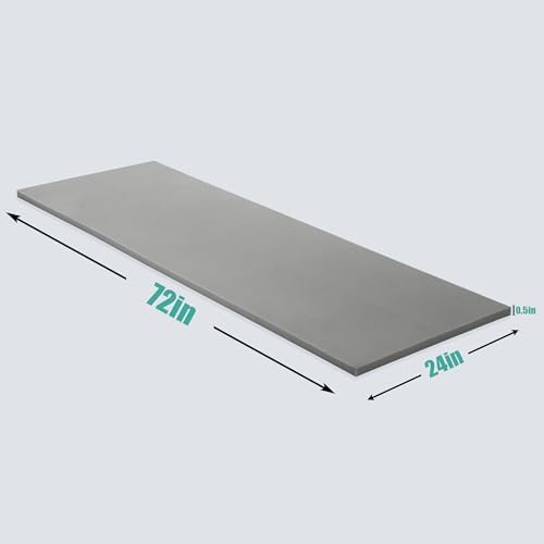 HOMBYS Upholstery Foam Cushion Support 05 Inch Gray