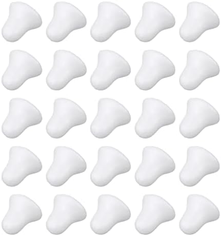 NOLITOY 40pcs White Foam Christmas Bell Shapes for Craft Projects