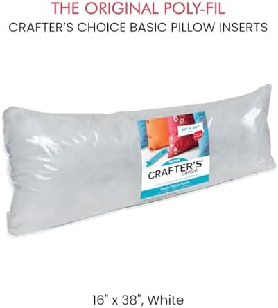 Fairfield Crafters Choice Basic Pillow Form 16 x 38 White