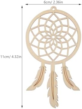 Garneck 20 Pcs Mini Dream Catcher Wood Craft DIY Kit