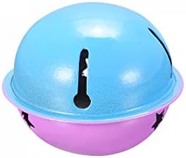 uxcell Jingle Bells 5pcs Purple Blue 40mm