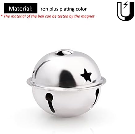 16 Inch Big Colorful Metal Bells 16Pcs Silver