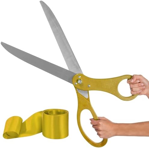 Giant Gold Scissors for Ribbon Cutting Ceremony 25 Inch