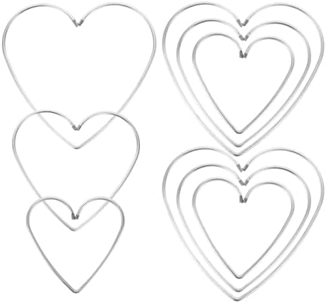 DECHOUS 9Pcs Heart Dream Catcher Rings