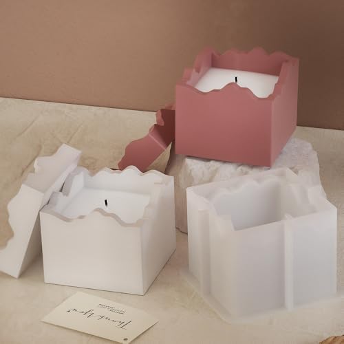 Square Cup Silicone Mold for Candle Jar and Resin Crafts