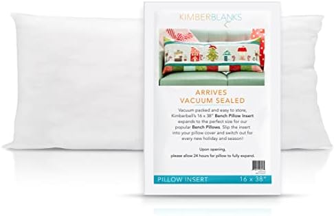 Kimberbell 16 Inch x 38 Inch Plush Bench Pillow Insert