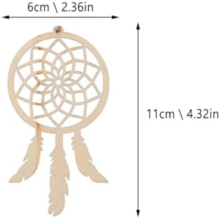 EXCEART Unfinished Wood Dream Catcher 40Pcs