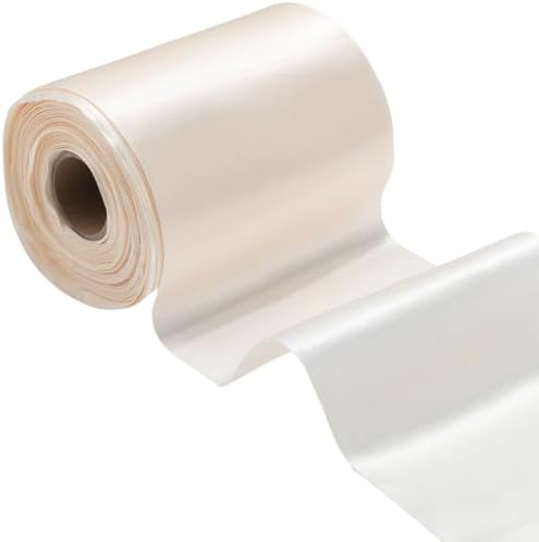 4 Inch Double Face White Satin Ribbon for Wedding Gift Wrapping