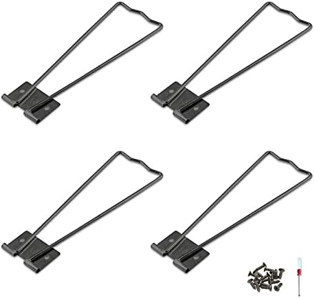 Jersvimc 4Pcs Black Frame Easel Back Stand for Art Display