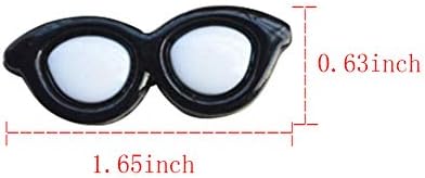 Ginyrerd 40-Piece Cartoon Mini Resin Sunglasses for DIY Crafts