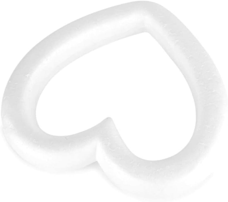 8Pcs Foam Heart Wreath Forms for Crafting