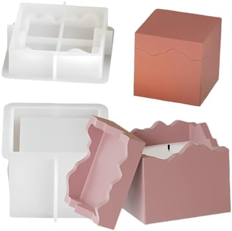 Square Cup Silicone Mold for Candle Jar and Resin Crafts