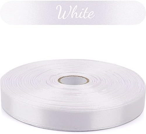 12 Inch White Ribbon for Gift Wrapping and Sewing