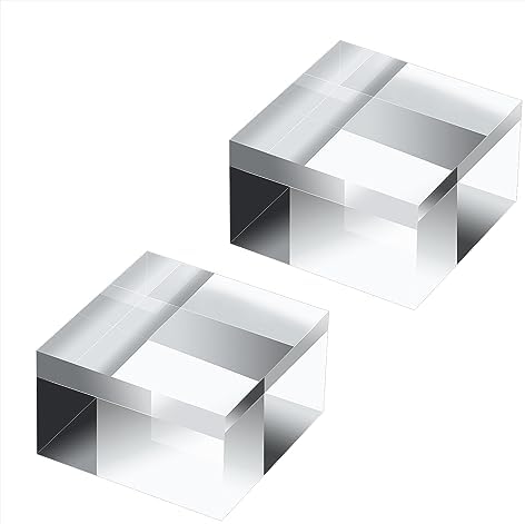 Mini Skater 2pcs Acrylic Display Blocks for Jewelry and Ring Showcase