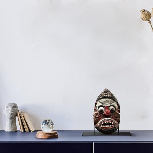 Zonon Metal Base Sculpture Display Stand for Masks and Statues