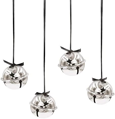 16 Inch Big Colorful Metal Bells 16Pcs Silver