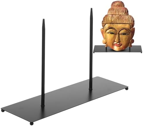 Zonon Metal Base Sculpture Display Stand for Masks and Statues