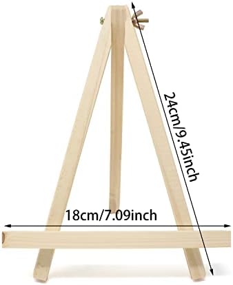 Honbay 2PCS Adjustable Mini Wood Easels