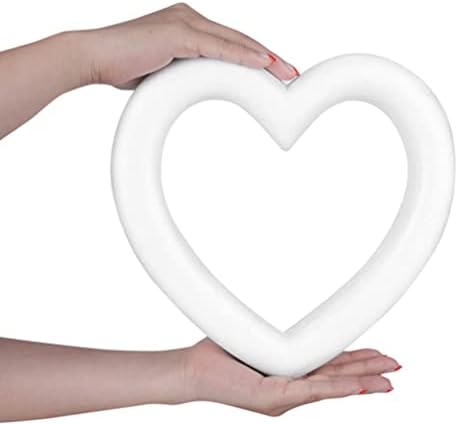 8Pcs Foam Heart Wreath Forms for Crafting