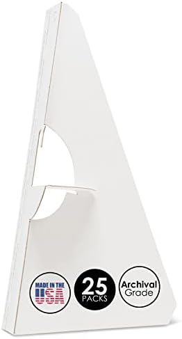 Lineco Self Stick Easel Backs 12 Inch Pack of 25 White