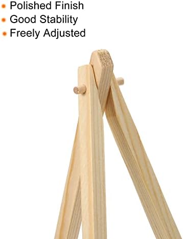 PATIKIL 63 Mini Wooden Easel Stand 6-Pack