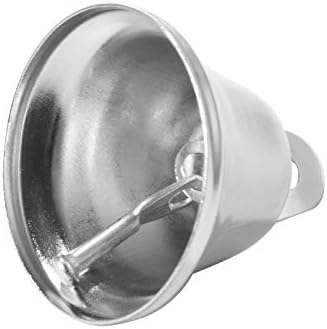 Eowpower 20 Pack 38mm Silver Craft Bells for Decor