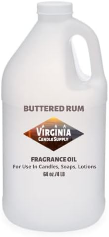 Buttered Rum Fragrance Oil 64 oz Jug for Candles Soap Bath Bombs