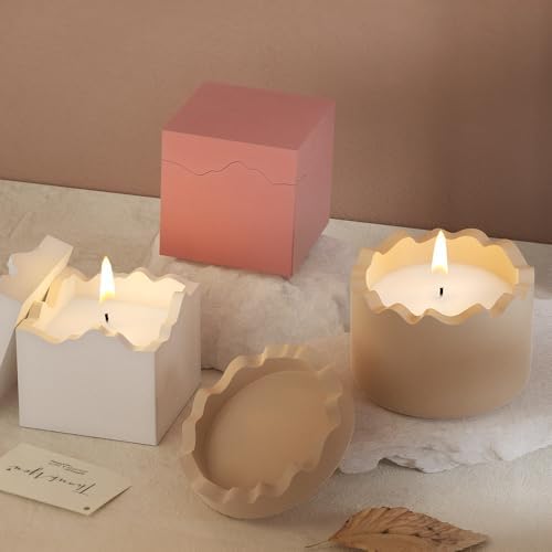 Square Cup Silicone Mold for Candle Jar and Resin Crafts