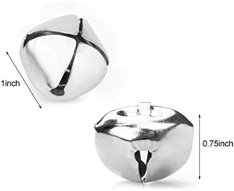 Suwimut 300 Pack Silver Jingle Bells