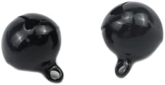 Xiaoyztan 50 Pcs Decorative Jingle Bells 14mm Black