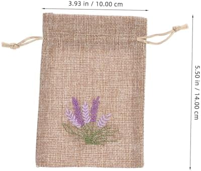 Cabilock 12pcs Lavender Sachet Bags Drawstring Empty Packaging Pouches