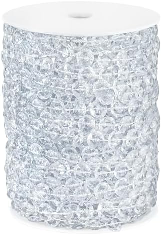 99FT Acrylic Crystal Garland for Wedding and Party Decor