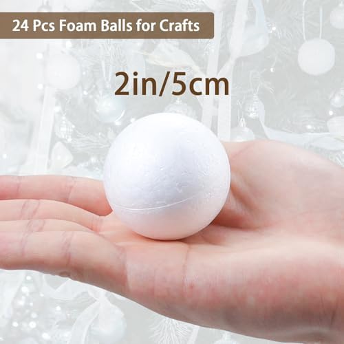 24 Pcs Foam Balls for Crafts and Decorations