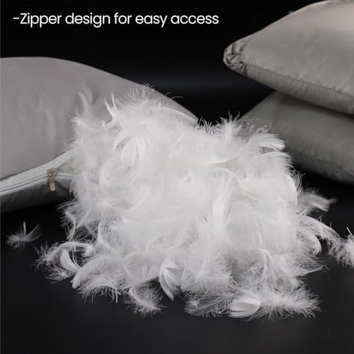 MOOX Down Feather Pillow Filling 2LB White
