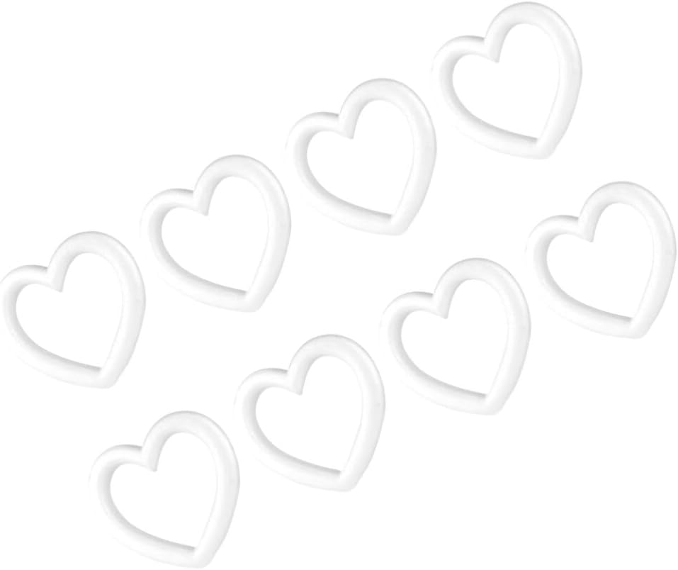 8Pcs Foam Heart Wreath Forms for Crafting