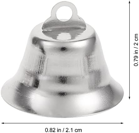 SUPVOX Craft Bells 20pcs Mini Silver Wind Chimes