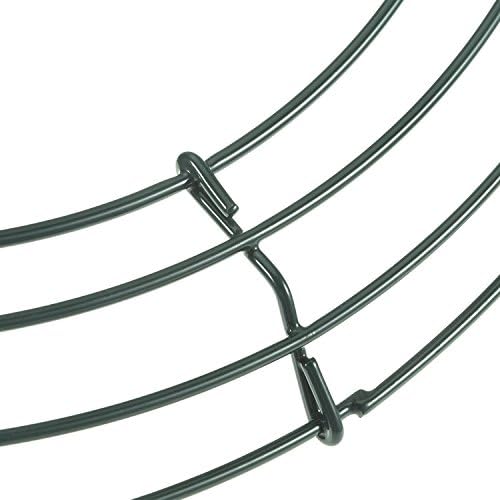 Sumind 2 Pack Green Metal Wreath Frames for DIY Crafts