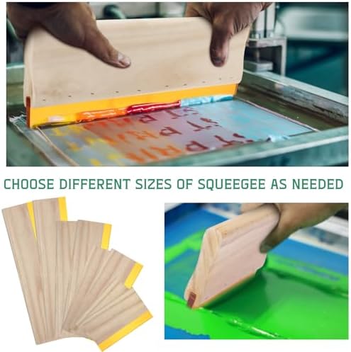 Gisafai 8 Pcs Screen Printing Squeegee Set