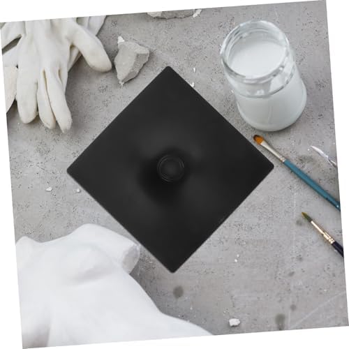 Totority DIY Sculpture Mold Base Black Pedestal Stand for Plaster Statues