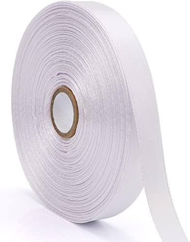 12 Inch White Ribbon for Gift Wrapping and Sewing