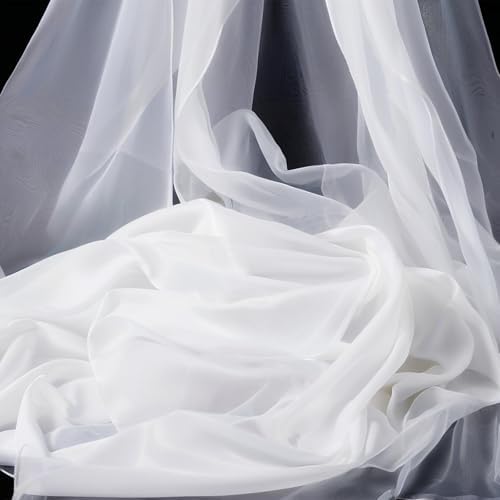 CANIPHA Organza Sheer Fabric for Bridal Decor 72x59in
