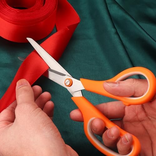 Almarto Black 6 Scissors Pack - 8 Inch All Purpose Scissors Set