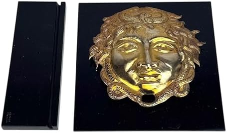 Medusa Head Gorgon Gold Plated Copper Museum Replica