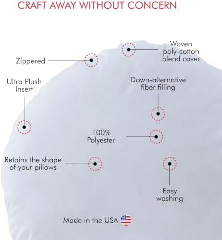 Fairfield Poly-Fil Premier Ultra Plush Pillow Insert 16 Inch