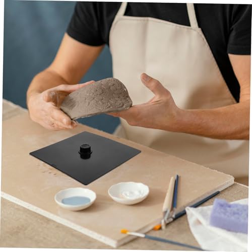 SUPVOX DIY Hand Sculpture Base Mold Black Pedestal Stand for Resin Crafting