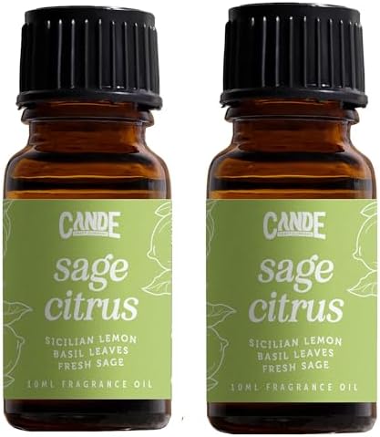 CANDECRAFTCo Premium Fragrance Oil 2-Pack Sage Citrus