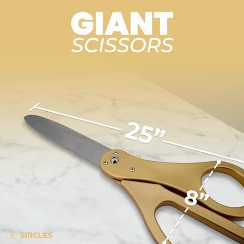 SIRCLES Grand Opening Ceremony Kit - Giant Scissors Ribbon Banner Balloons Banner Rope