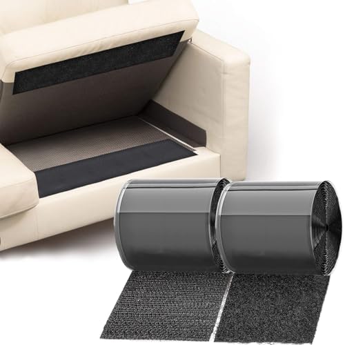 TEUVO Non Slip Mattress Grips Hook and Loop Tape Strips